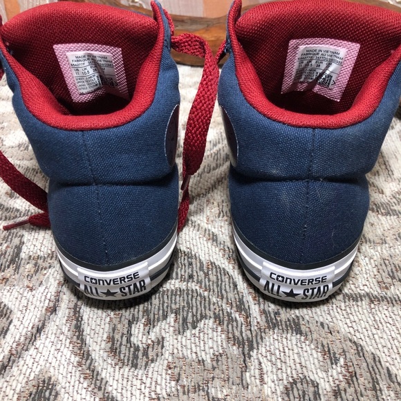 Converse All Star High-Top Padded Sneakers - Red and Blue - Picture 5 of 6